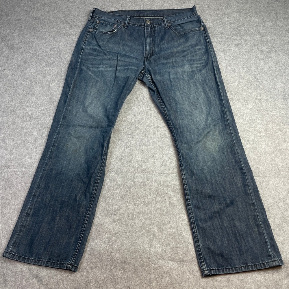 Levi's 559 Mens Jeans 36x32 Blue Denim Relaxed Straight Fit Dark Wash Leg Cotton